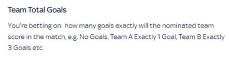 meaning of excluded goals in betting|Result/Total Goals Betting Market Explained .